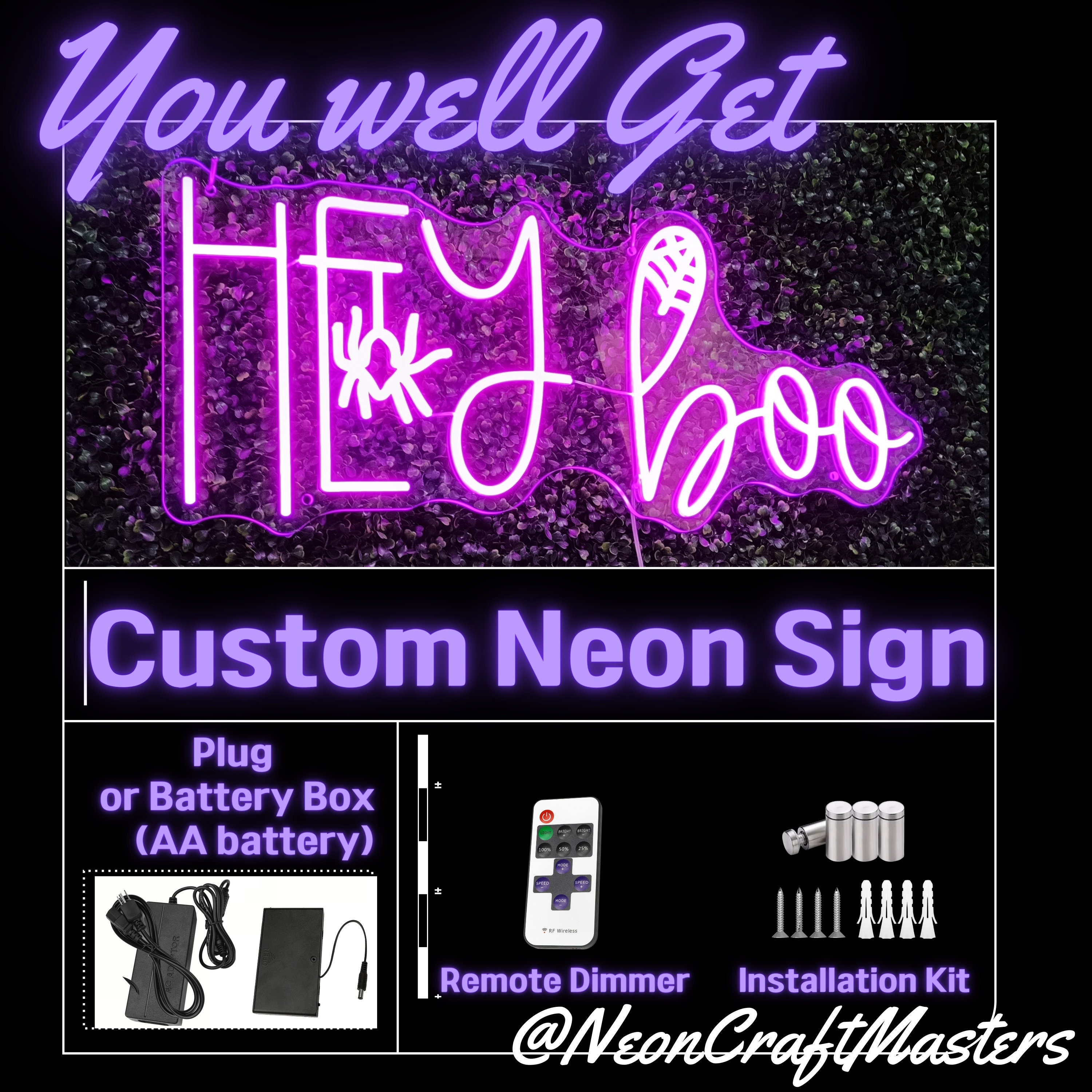 Custom Neon Sign Battery Operated Neon Sign Neon Wedding Etsy