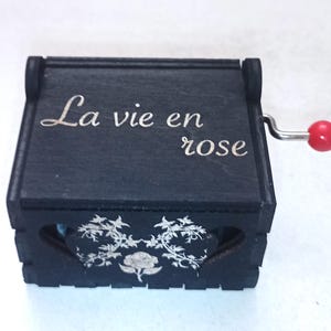 boite à musique la vie en rose - fichier svg - découpe laser - 3mm