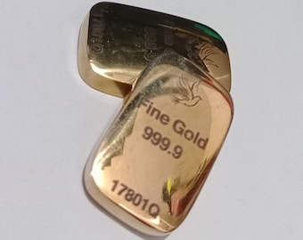 Dummy gold ingot made of Nordic gold