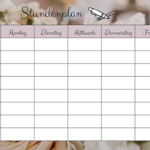 Timetable