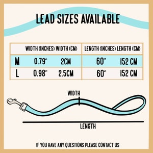Personalized Border Collie Dog Leash: Custom Breed Illustration, Dog Owner Gift image 3