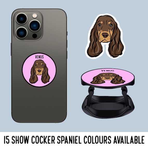 Cocker Spaniel Phone Case Wallet - Black Cocker Spaniel Phone Case Wallet - Black