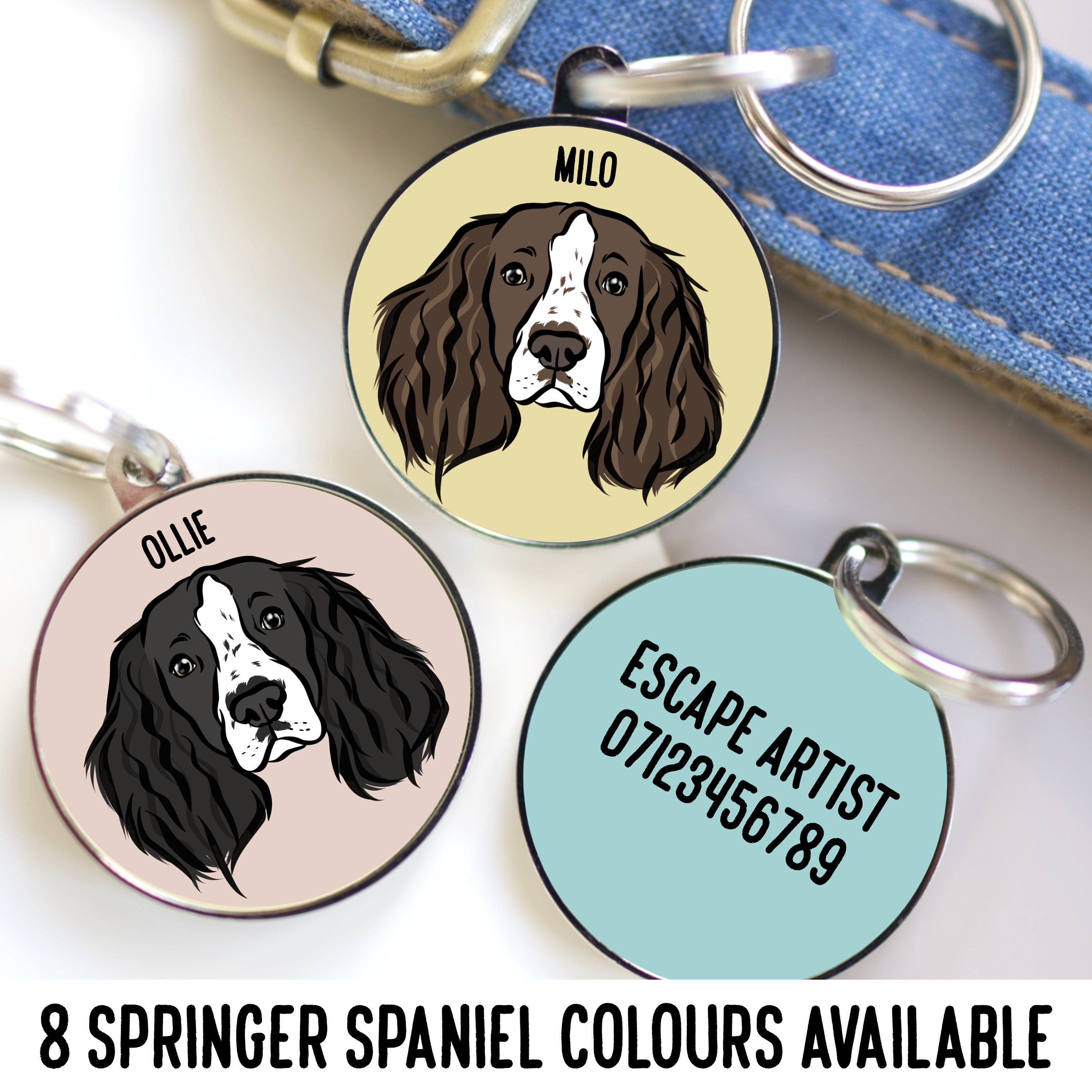 Schmuck Brosche Große Spaniel-Kopf Brosche Aus Zinn – Britische Handarbeit, Hund & Jagd Motiv Zinnbroschen Tier Motiv