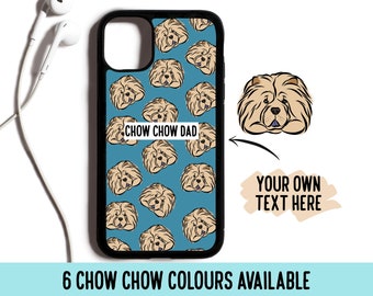 Personalized Chow Chow Pattern Phone Case: Custom Dog Portrait