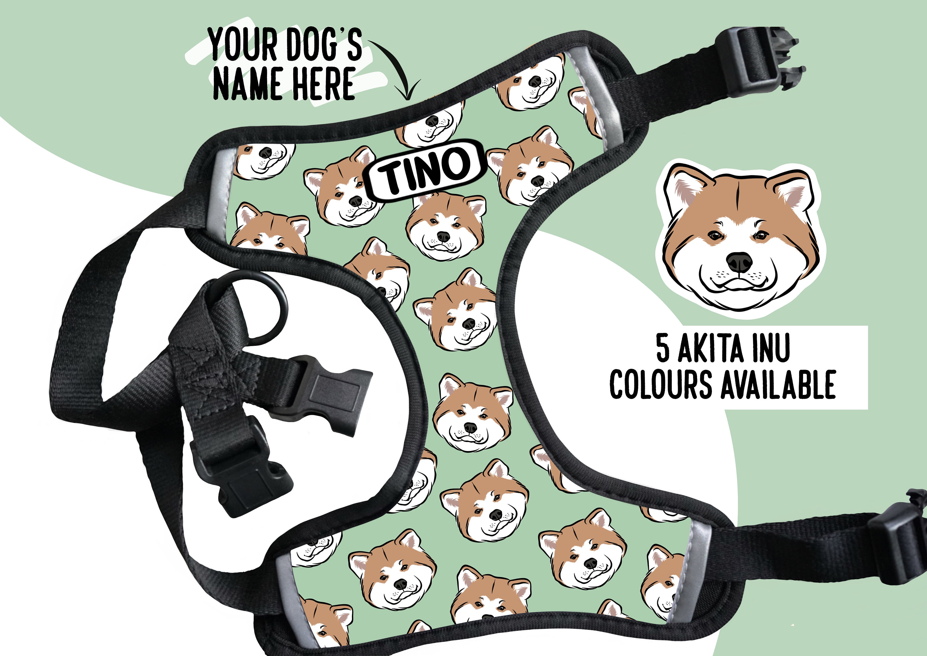 Akita harness sales