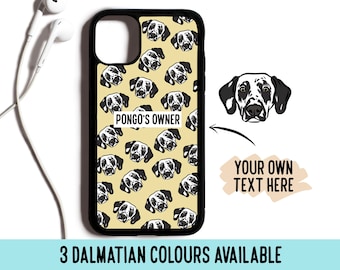 Personalized Dalmatian Portrait Phone Case: Custom Dog Memorial Gift