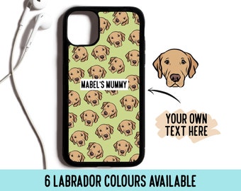 Personalized Labrador Portrait Phone Case: Custom Dog Breed Pattern