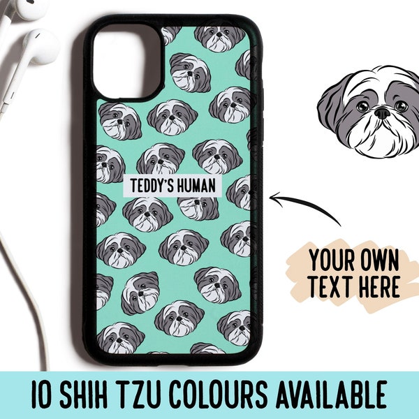 Shih Tzu Face Phone Case/ Personalised Dog Pattern Mobile Case Design/ Cute Shih Tzu Owner Mobile Phone Cover/ Shih Tzu iPhone Case Custom