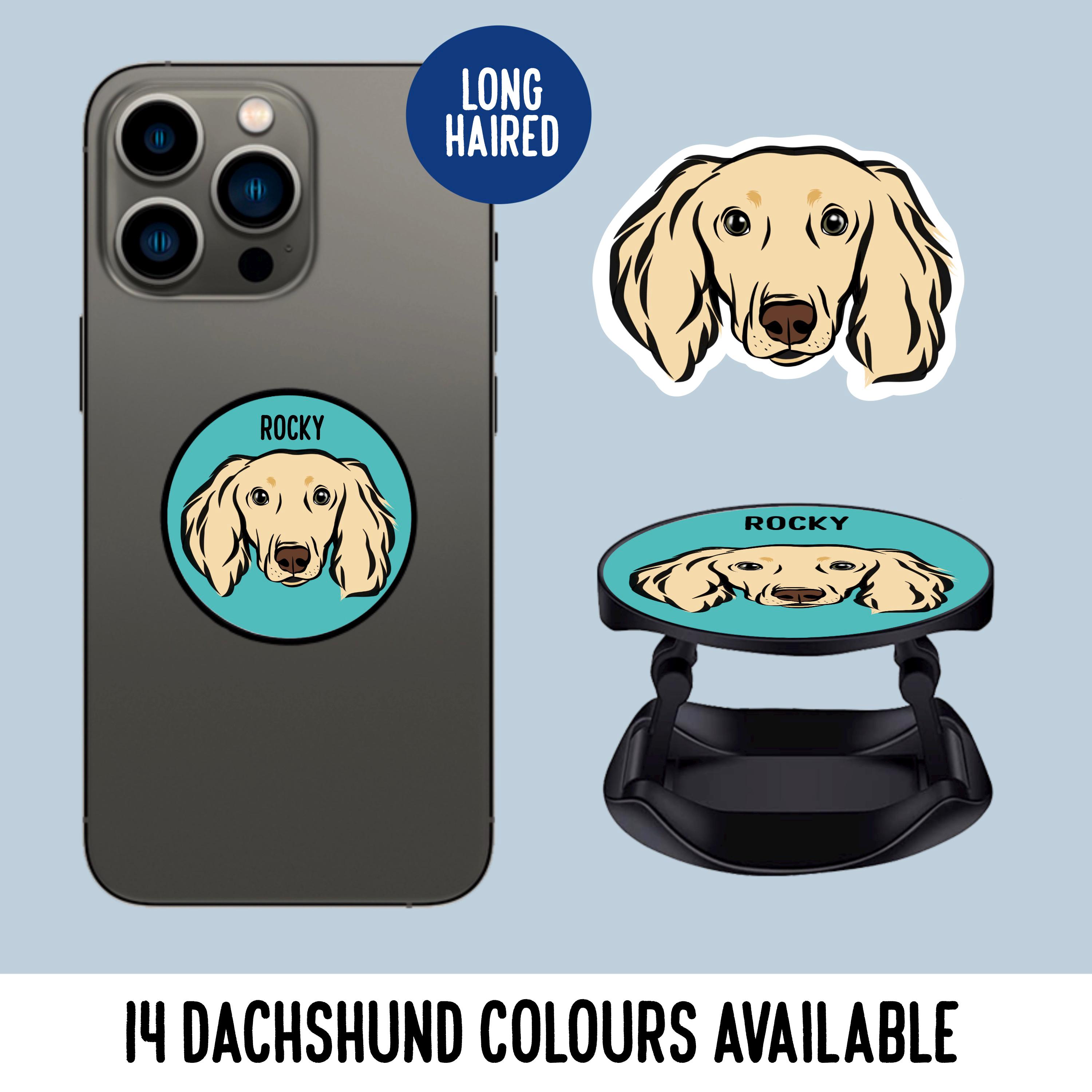 Dachshund Phone Case Wallet - Red Long Haired Dachshund Phone Case Wallet - Red Long Haired