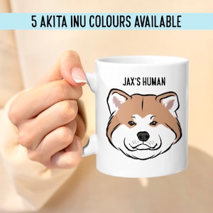 Personalised Akita Inu Mug/ Custom Akita Inu Face Mug/ Japanese Akita Inu Mum Gifts/ Dog Dad Gift/ Dog Breed Mug/ Dog Lover Keepsake Present