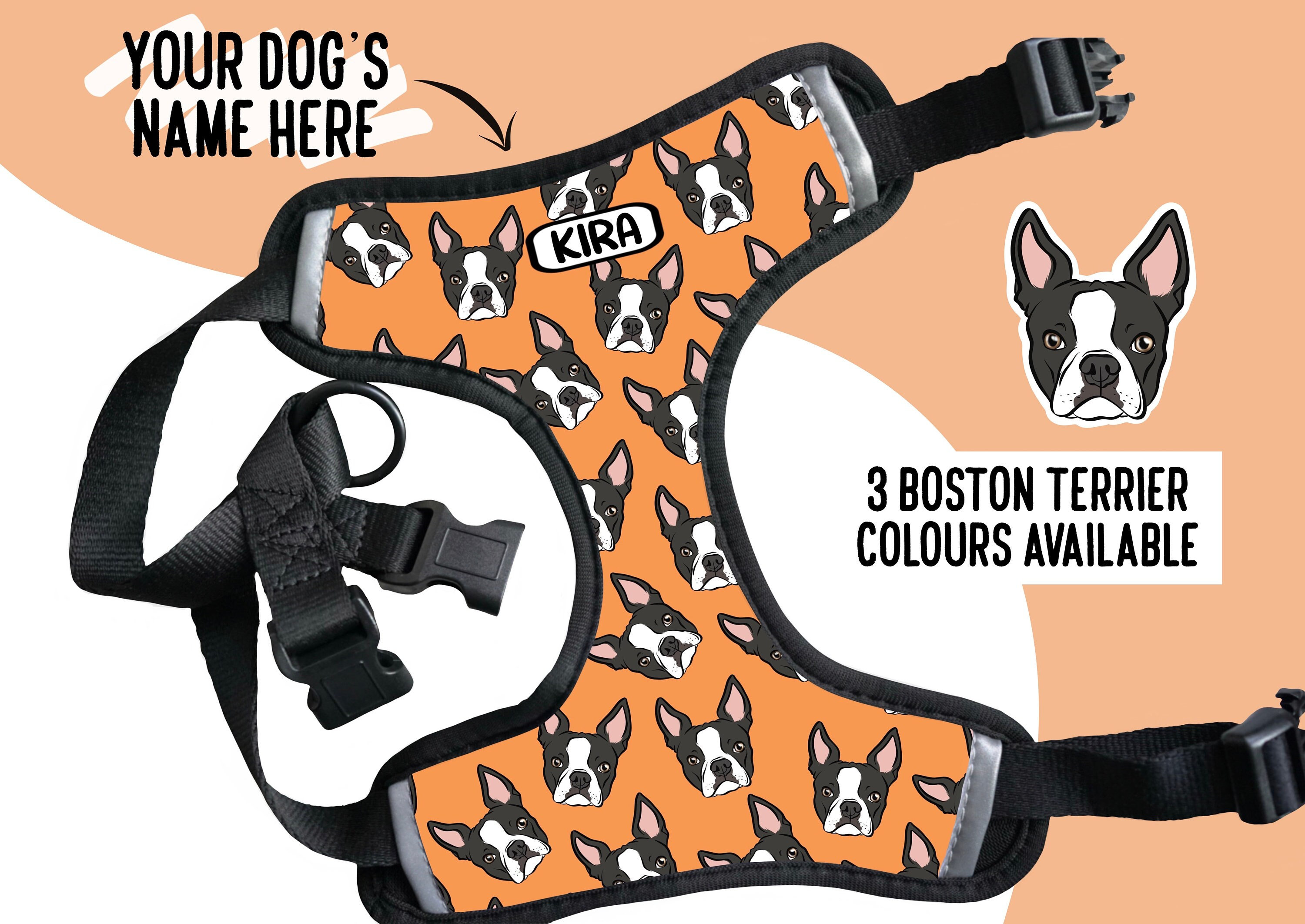 No pull harness for boston terrier clearance