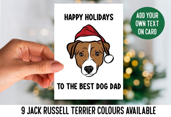 Biglietto Di Natale Benefico Con Cane Jack Russell Sulla Neve - NOEL TATT - 161x160 Mm, Prodotto UK, Ecologico, Con Busta