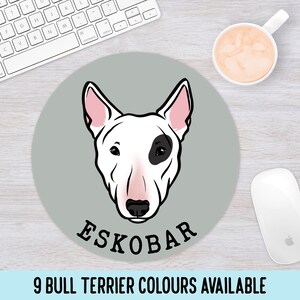 Personlig Bull Terrier-musmatta: Anpassad hundraspresent
