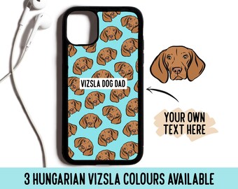 Custom Hungarian Vizsla Pattern Phone Case: Personalized Dog Portrait