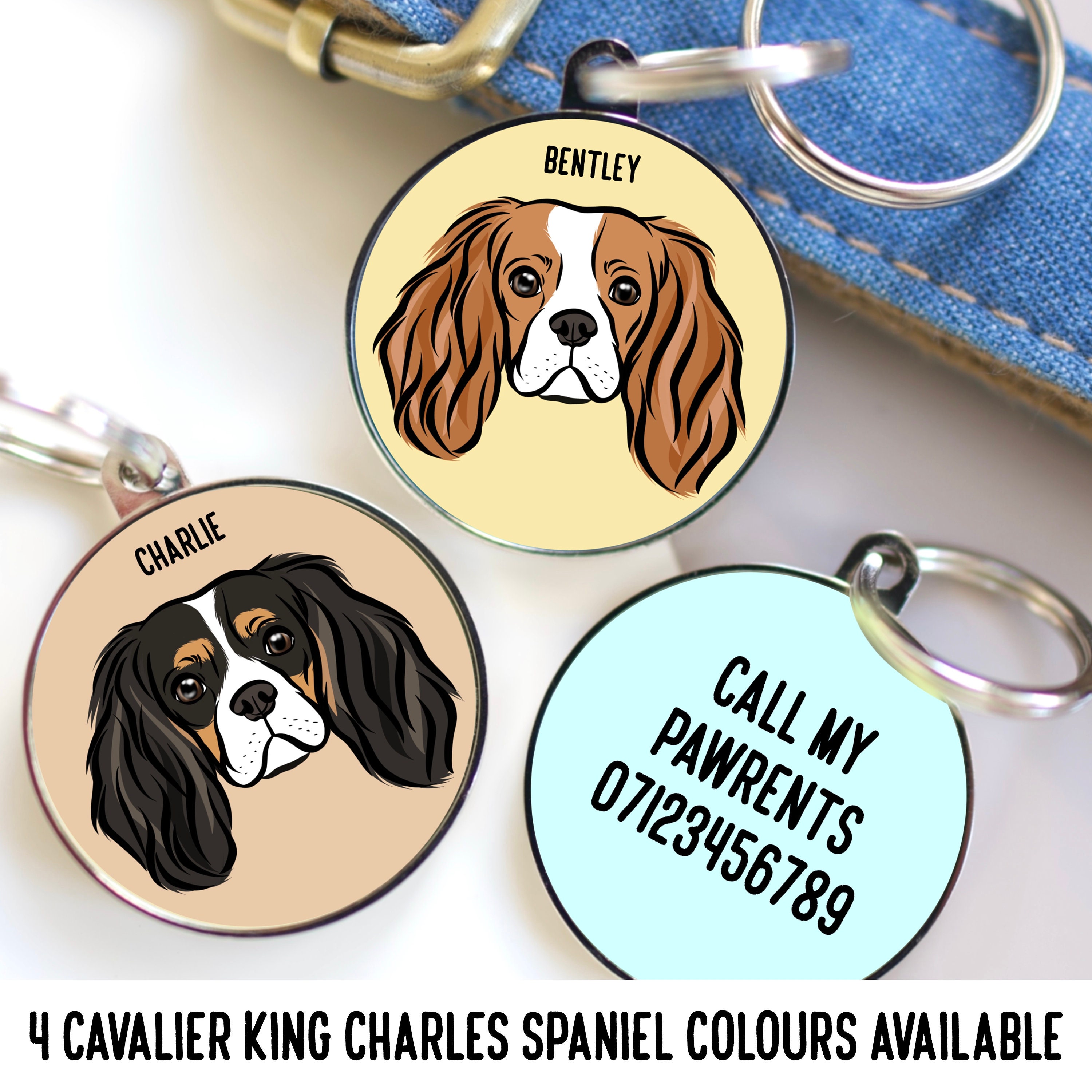 King Dog Tag Etsy