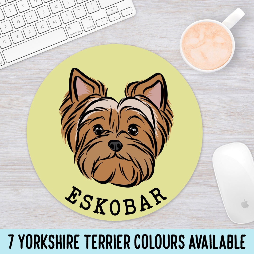 Yorkshire Terrier Mouse Pad/ Custom Dog Portrait Computer Mouse Pad ...