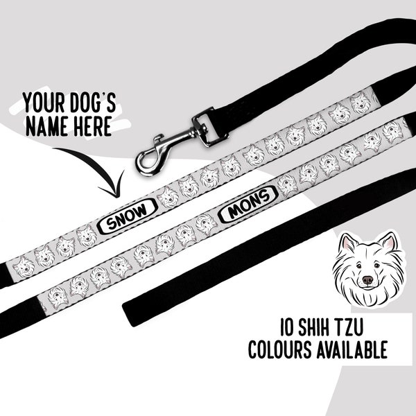 Samoyed Owner Dog Lead/ Personalised Dog Walking Leash/ Pet Portrait Pattern Lead/ Samoyed Dog Owner Lover Gift/ Dog Custom Accessory