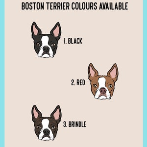 Médaille d'identification personnalisée portrait Boston Terrier : Médaille personnalisée pour collier d'animal de compagnie image 5