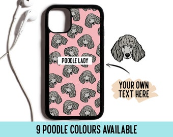 Custom Poodle Portrait Phone Case: Dog Lover Gift