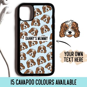 Anpassat Cavapoo hundmönster telefonskal: Personligt iPhone-skal