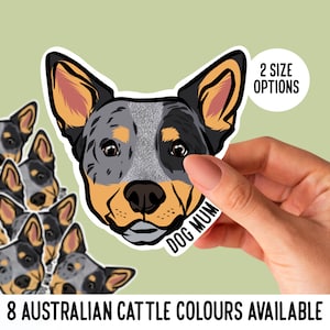 Autocollants de bouvier australien/Pack d'autocollants personnalisés pour propriétaire de chien/Autocollants pour ordinateur portable pour animal de compagnie pour employé de bureau amoureux des chiens/Autocollants pour chien découpés
