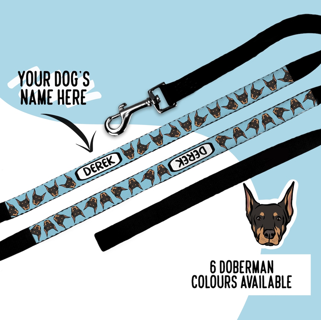 Curated visual reference: Fresh Look at Custom Doberman Dog Leash Personalized Doberman Pinscher Gift