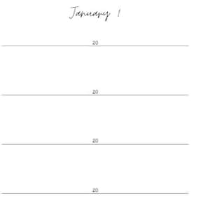 5 year diary - one line a day (with monthly reviews)