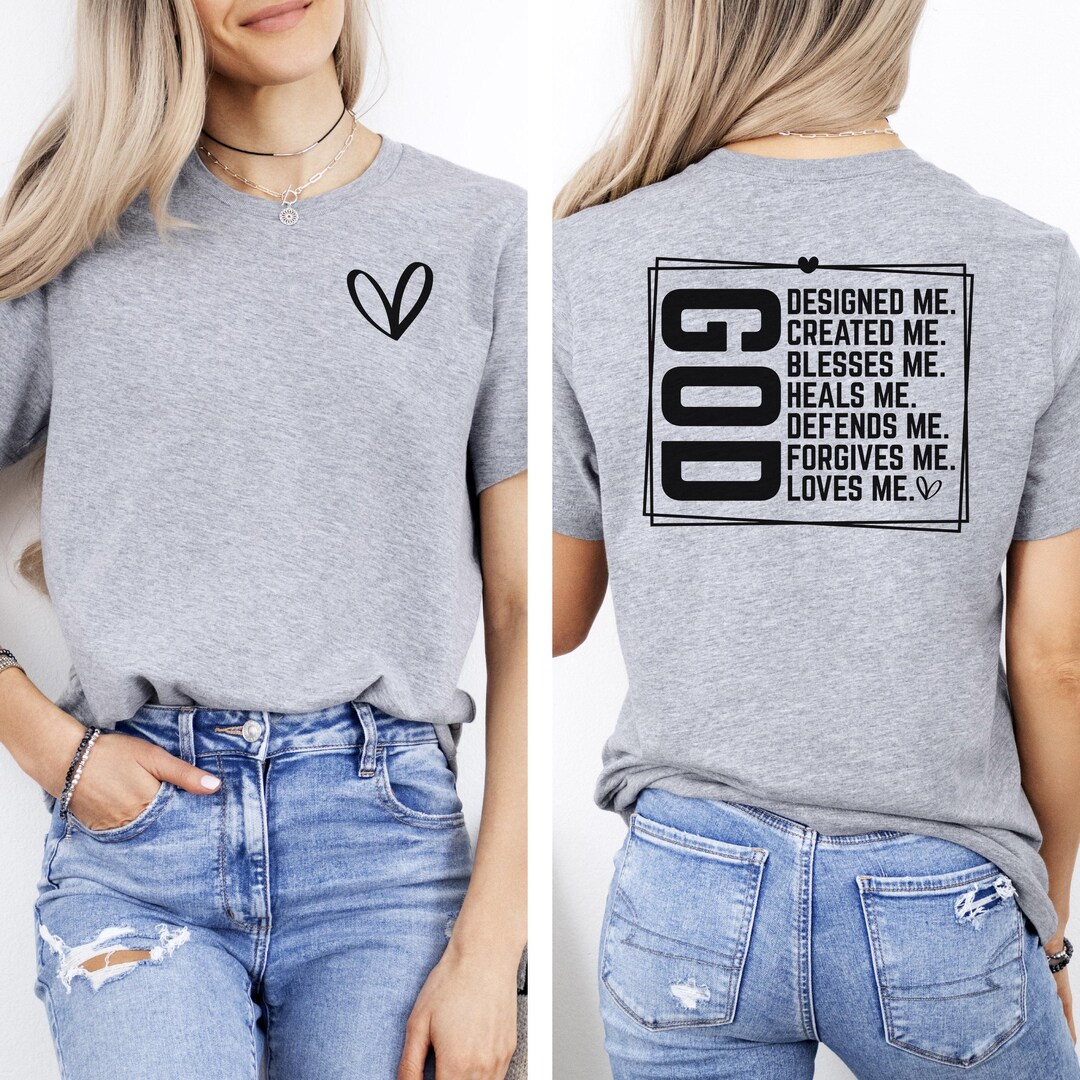 God Made T-Shirt With Floral Design