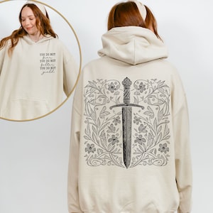 You do not falter, You do not yield two sided hoodie, iPrintasty - Bookish, SJM merch, A Court of Thorns and Roses hoodie, Acotar merch