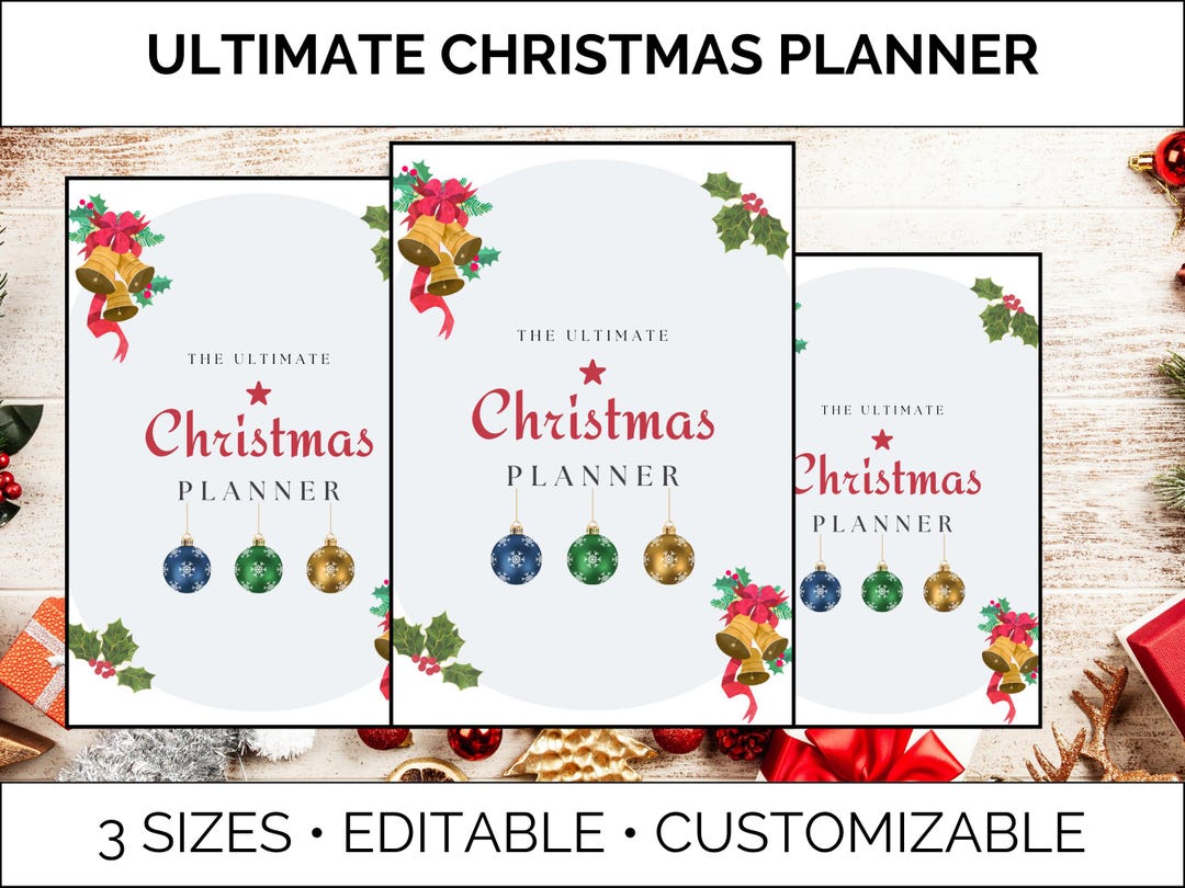 Ultimate Christmas Planner | Gift List Organizer | Holiday Budget ...