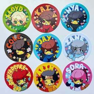 Ninja 2.5 inch stickers