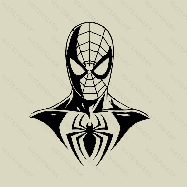 Spiderman svg, Spiderman Decoration ,Spiderman Silhouette, Cutting Files Cricut, Svg, Png, Dxf, Eps
