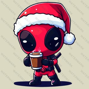 Christmas Deadpool , Deadpool Png, Deadpool Decoration ,Deadpool Christmas Png, Cutting Files Cricut, Png