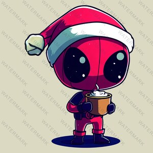 Christmas Deadpool , Deadpool Png, Deadpool Decoration ,Deadpool Christmas Png, Cutting Files Cricut, Png