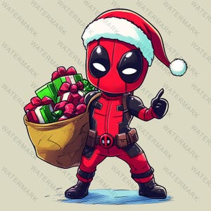 Christmas Deadpool , Deadpool Png, Deadpool Decoration ,Deadpool Christmas Png, Cutting Files Cricut, Png