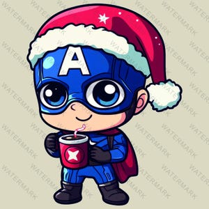 Christmas Superhero Png , Superhero PNG Files:  Graphic, High-Quality -