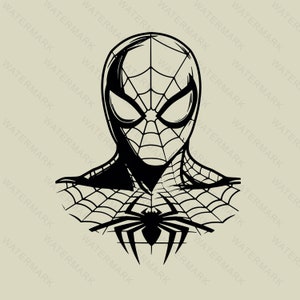 Spiderman svg, Spiderman Decoration ,Spiderman Silhouette, Cutting Files Cricut, Svg, Png, Dxf, Eps