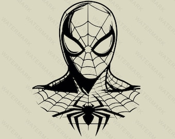 Spiderman svg, Spiderman Decoration ,Spiderman Silhouette, Cutting Files Cricut, Svg, Png, Dxf, Eps