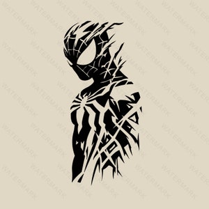 Spiderman svg, Spiderman Decoration ,Spiderman Silhouette, Cutting Files Cricut, Svg, Png, Dxf, Eps