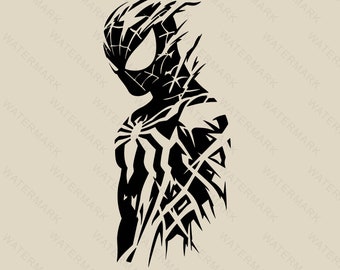 Spiderman svg, Spiderman Decoration ,Spiderman Silhouette, Cutting Files Cricut, Svg, Png, Dxf, Eps
