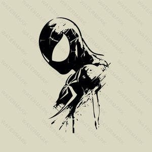 Spiderman svg, Spiderman Decoration ,Spiderman Silhouette, Cutting Files Cricut, Svg, Png, Dxf, Eps