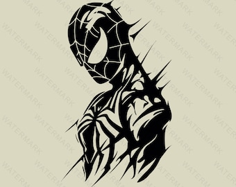 Spiderman svg, Spiderman Decoration ,Spiderman Silhouette, Cutting Files Cricut, Svg, Png, Dxf, Eps