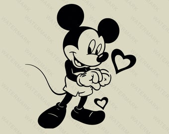 ミッキー SVG、ミッキーヘッド SVG、ミッキーシルエット SVG、マウス