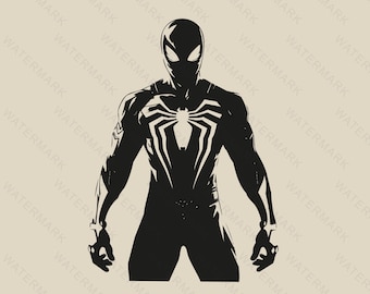 Spiderman svg, Spiderman Decoration ,Spiderman Silhouette, Cutting Files Cricut, Svg, Png, Dxf, Eps