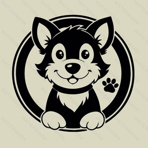 PEEKING DOG SVG, Peeking Dog Clipart, Peeking Dog Svg Files For Cricut, Peeking Dog Silhouette Svg