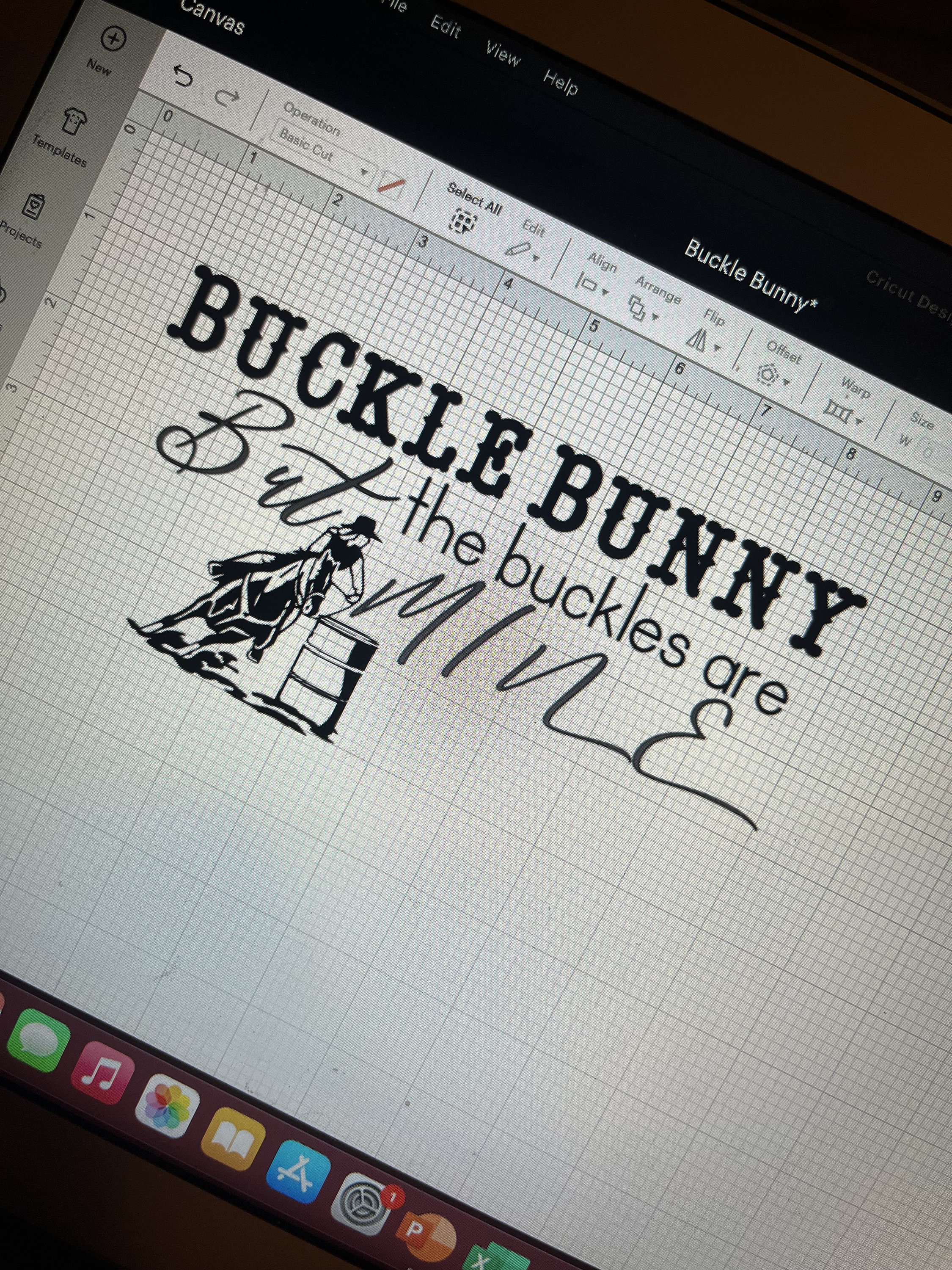 Vinyl Decal - Buckle Bunny - Etsy