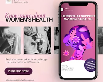 Herbs That Support Women's Health | Natural Remedies for Women’s Health | Herbal eBook Guide | Health & Wellbeing | Instant Digital Download