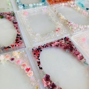 Handmade Decorated Acrylic photocard holder Kpop Toploader frame case