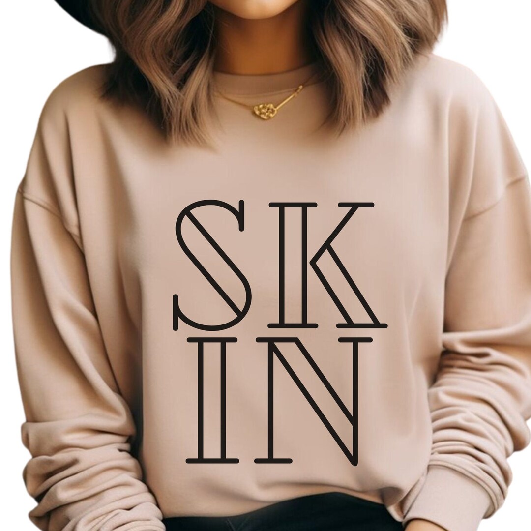 Comfortable Esthetician Sweater With skin Print Etsy