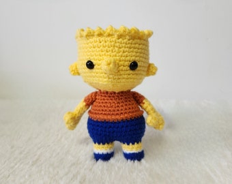 Bart Simpson Crochet Doll